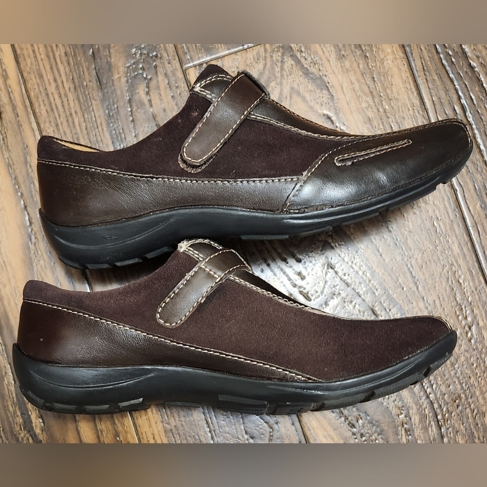 Naturalizer Dark Brown Leather Loafers Slip Ons Sz 6 1/2 - Picture 4 of 15